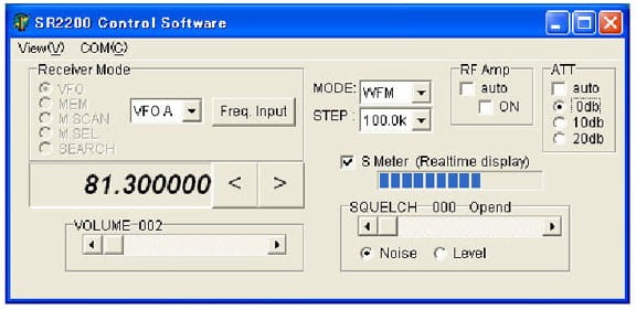 SR2200 Control Software